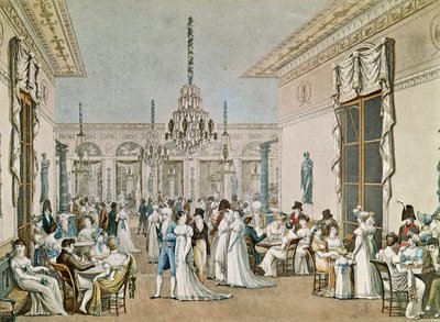 Het Café Frascati in 1807 door Philibert Louis Debucourt